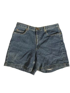 Liz Claiborne women Denim Shorts - medium blue Wash y2K oversized 100% cotton 12